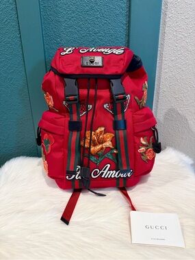 NEW Gucci L'Avegule Par Amour Techpack Backpack